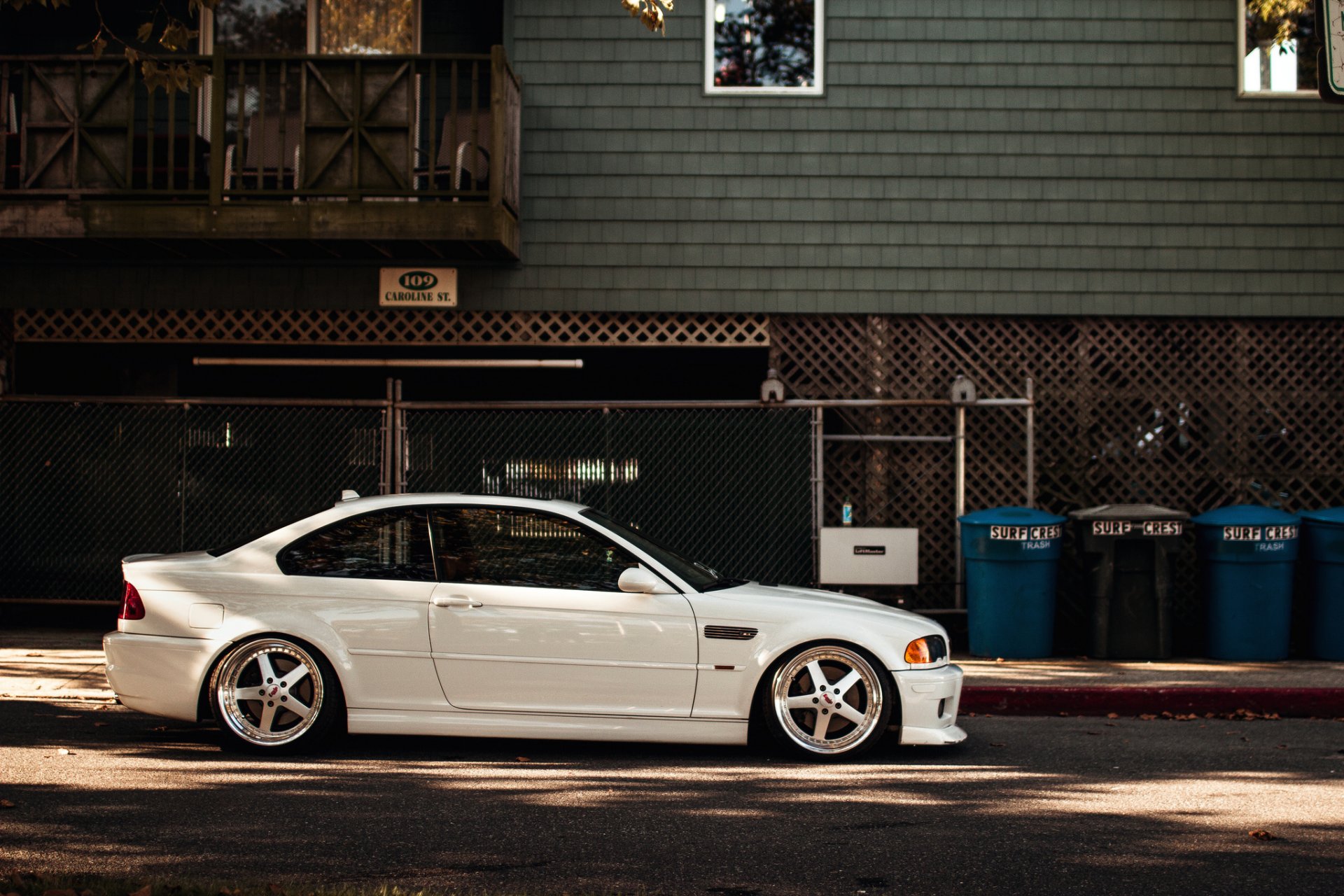 bmw m3 e46 white stance