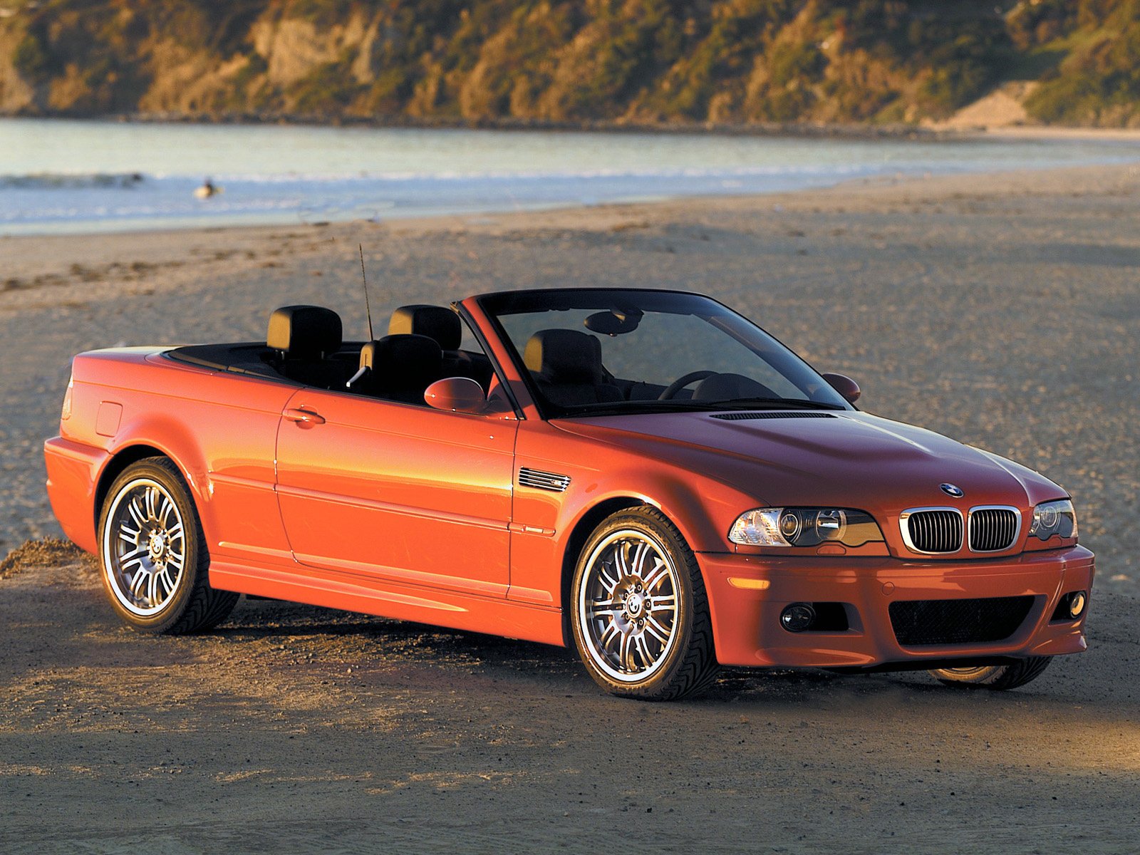 bmw e46 m3 série 3 bmw troïka coupé rouge voiture de sport cabrio roadster bavière allemagne route coucher de soleil côte profil cabriolet voiture rouge voiture phares voitures auto véhicules