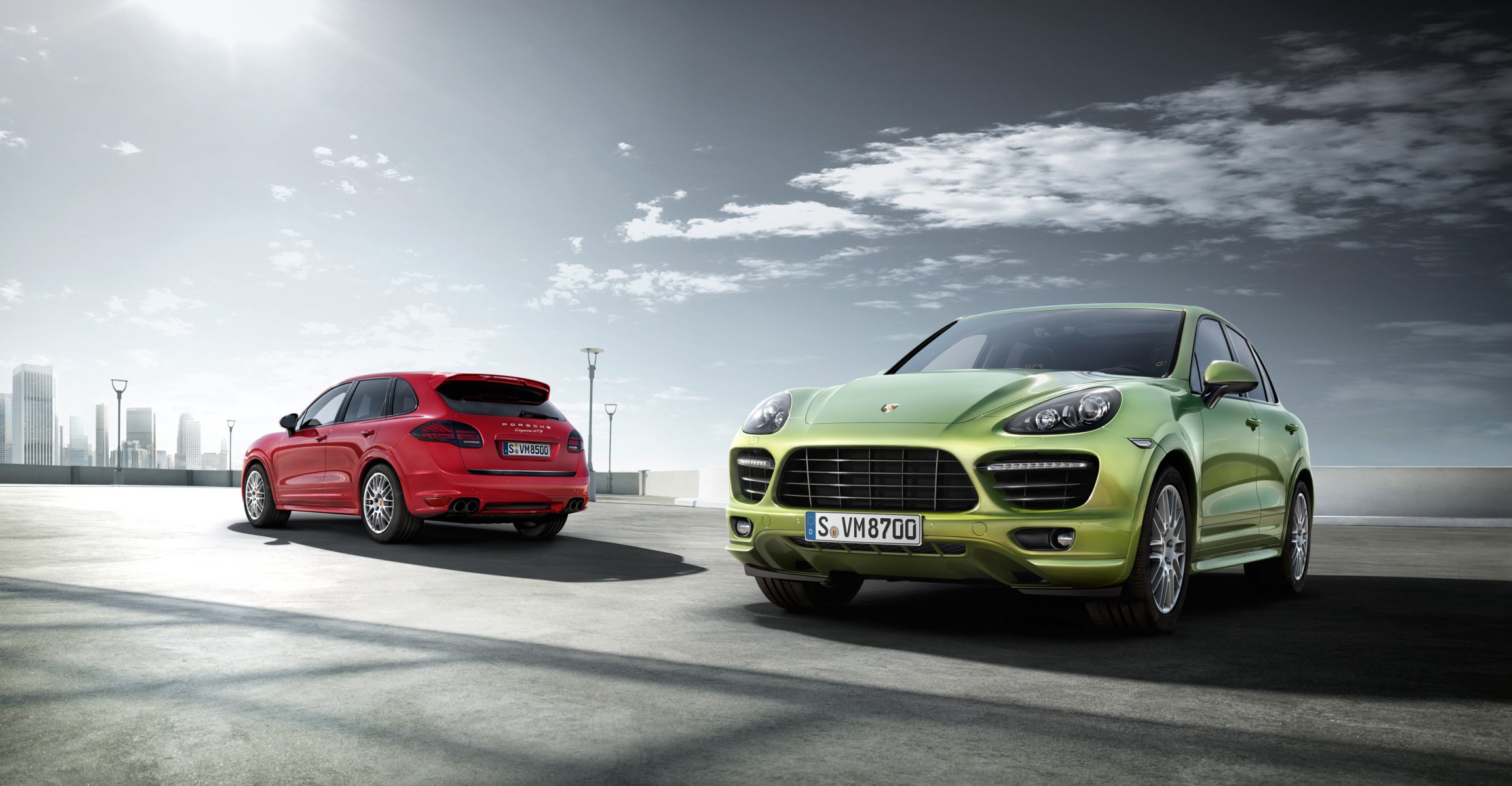 porsche cayenne красный джип солнце