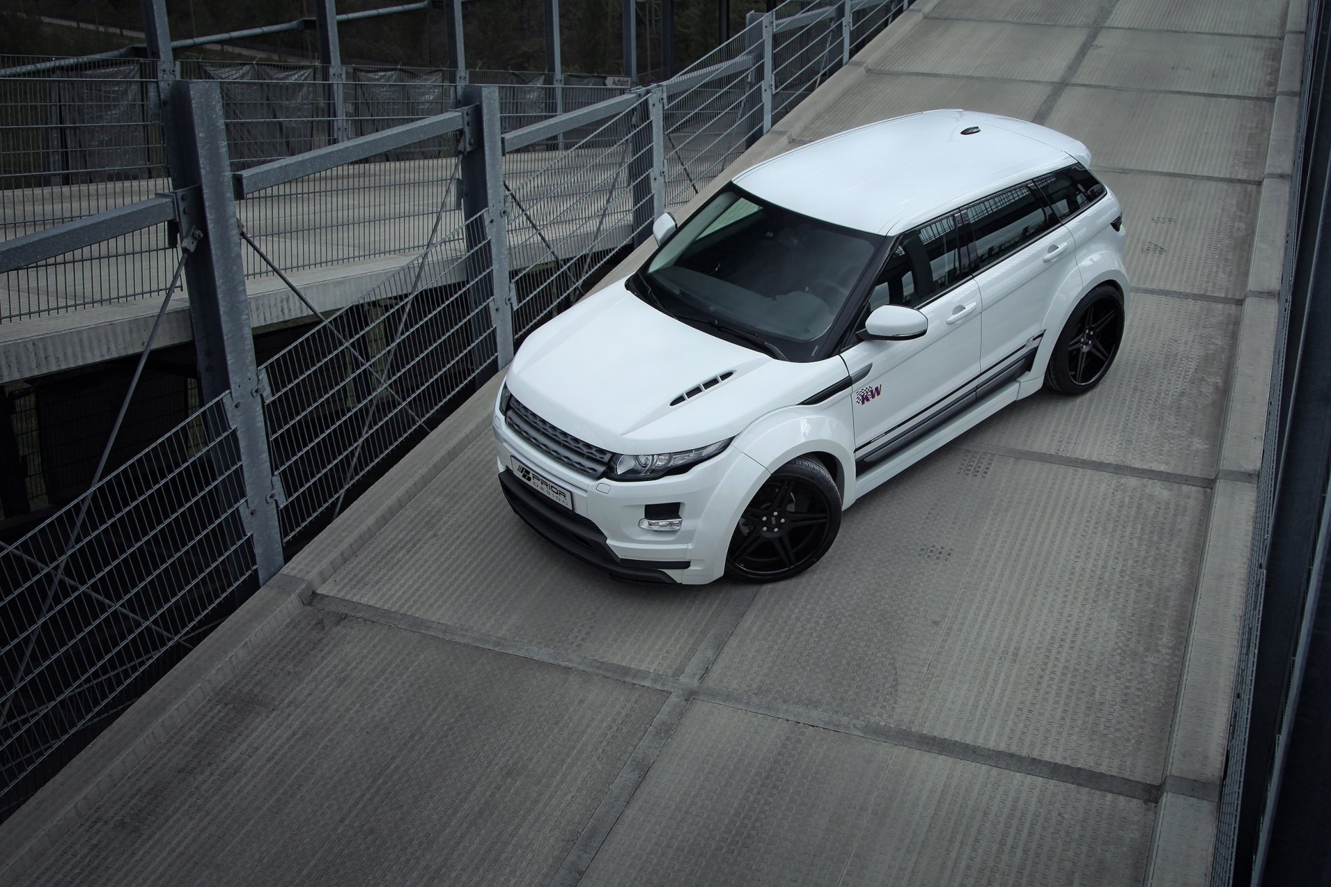 pre-design land rover range rover evoque pd650 white range rover car