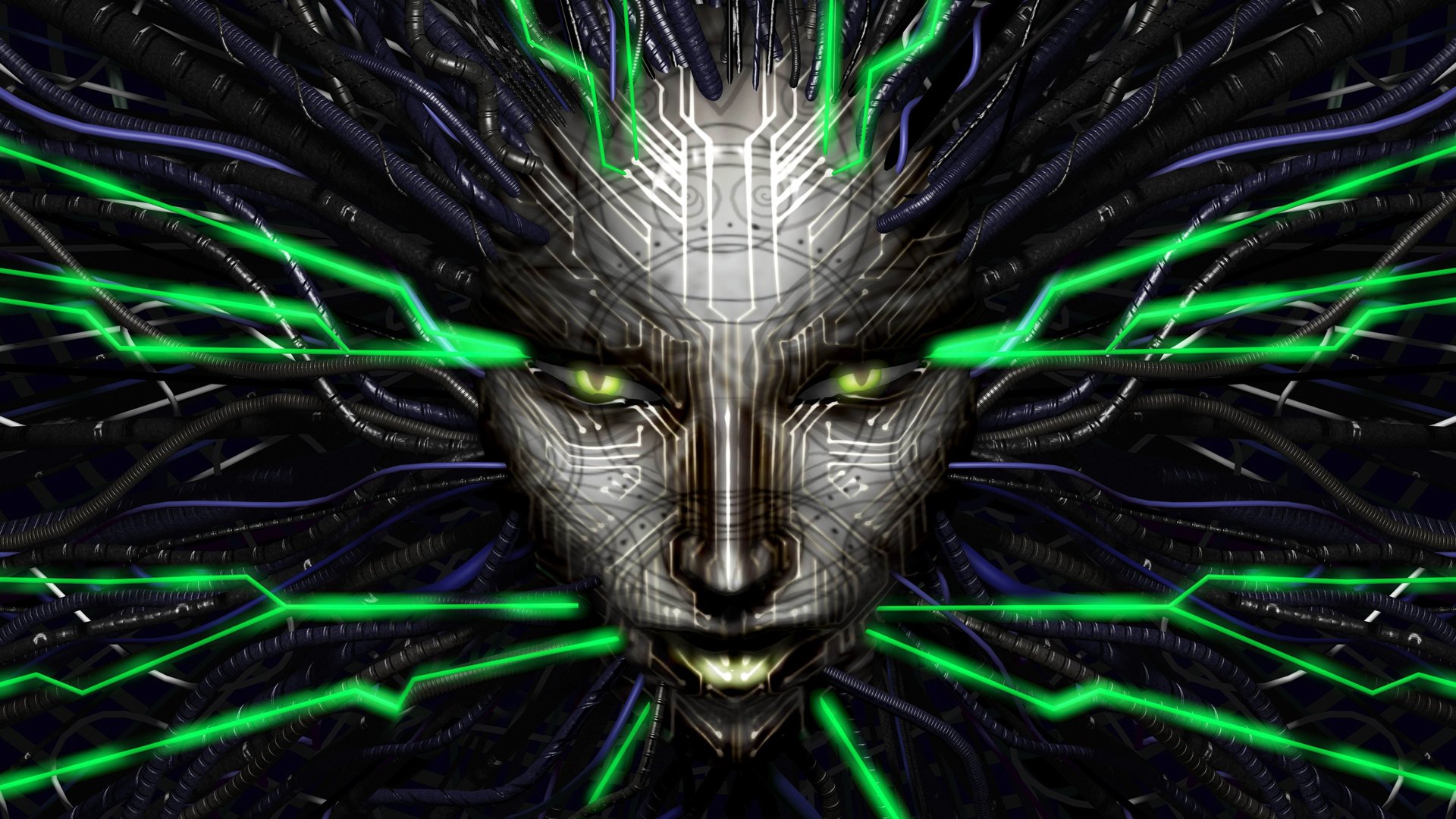 shodan von braun rickenbacker the many tri-optimum forma de vida system shock 2 shodan ai mente máquina hacker inteligencia conciencia electricidad flujo cara