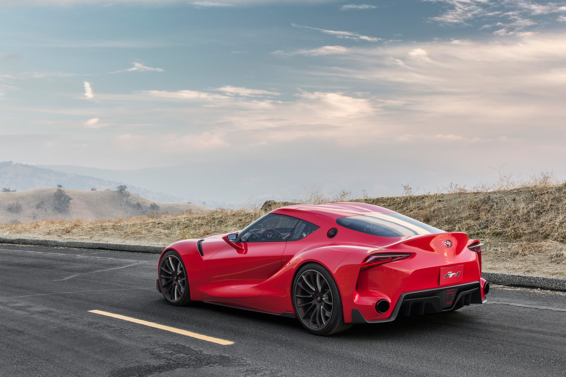 toyota ft-1 concetto pista deserto