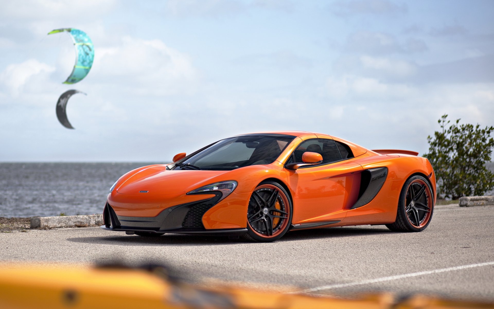 mclaren 650s суперкар оранжевый