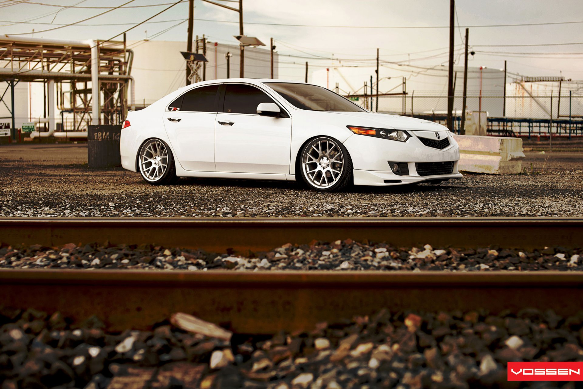 honda vossen blanco tuning honda rieles guijarros