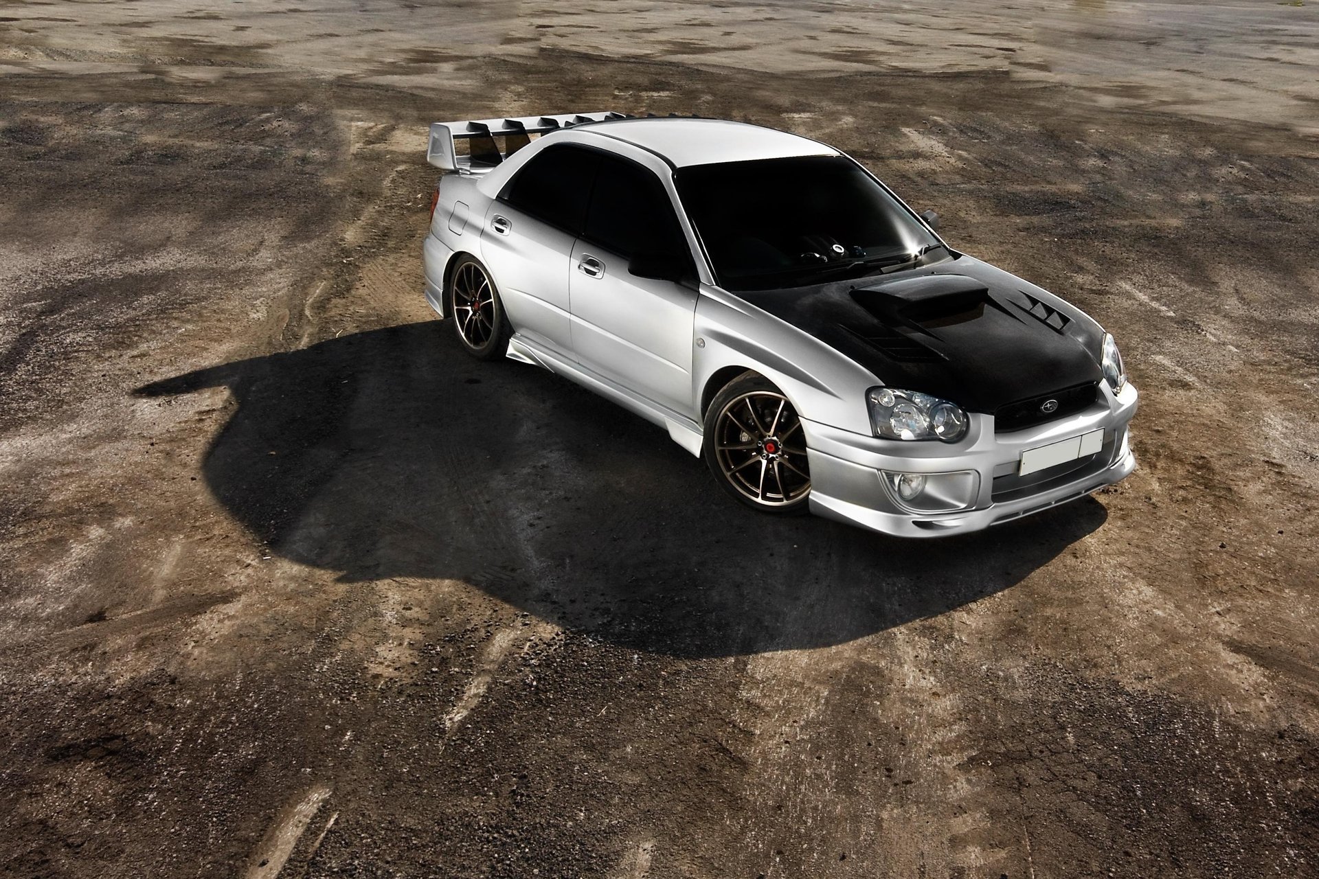 ubaru tuning white road auto shadow silver machine cars transport vehicle