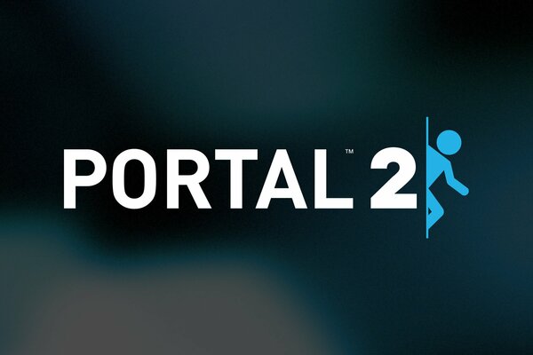 Portal 2 na czarnym tle