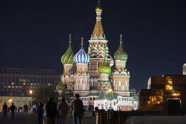 Moskauer Schönheit Touristen Menschen