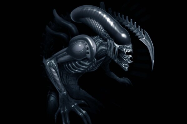 Fantastische Darstellung eines Xenomorphs aus dem Film Alien 