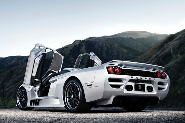 Silver supercar transformer fast