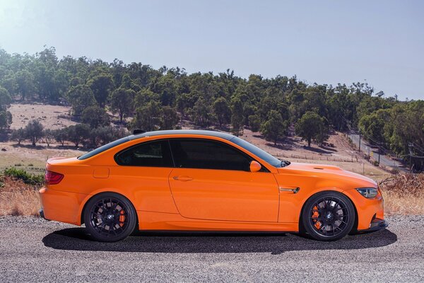 Orange m3 e92 bmw tuningräder