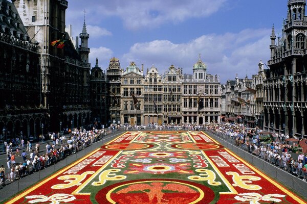 Blumenfest in der belgischen Hauptstadt Brüssel