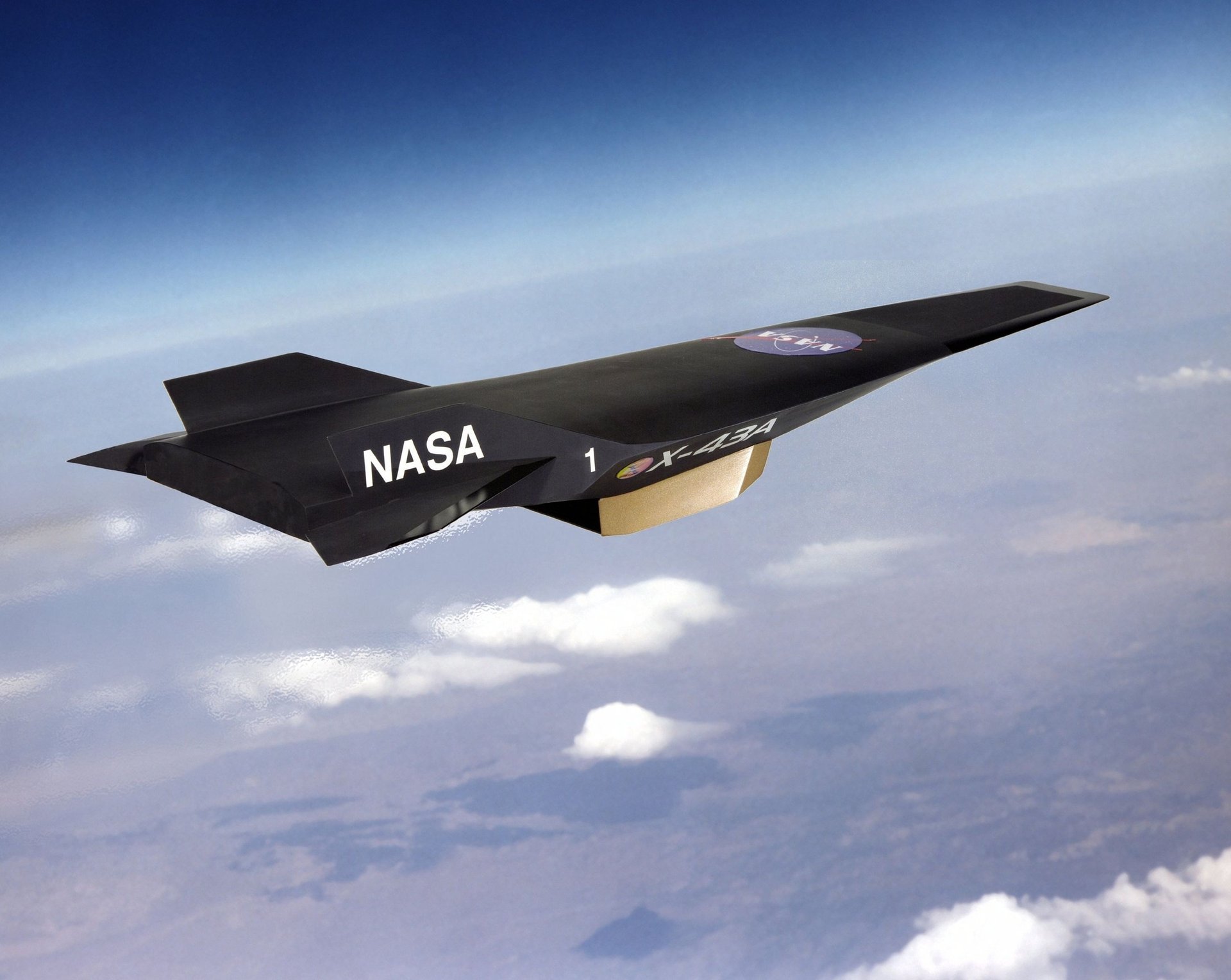 hyperschall flugzeug x-43a nasa drohne nasa flugzeug flug höhe himmel geschwindigkeit wolken