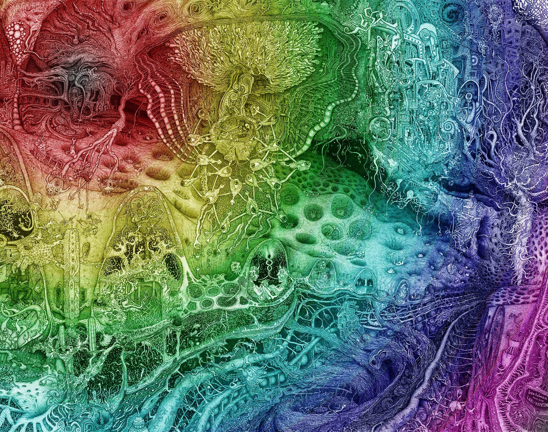 psychedelic psychedelic colors abstraction brightne