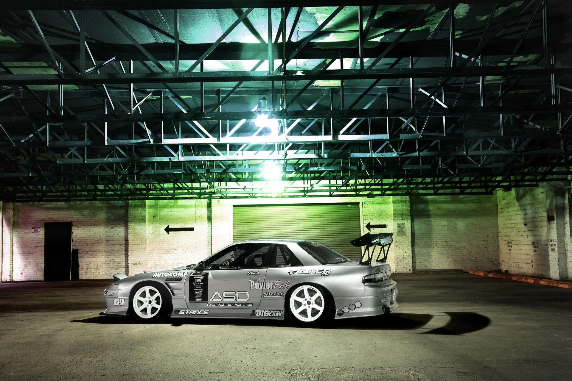 nissan sylvia 180sx tuning jdm voiture nissan gris