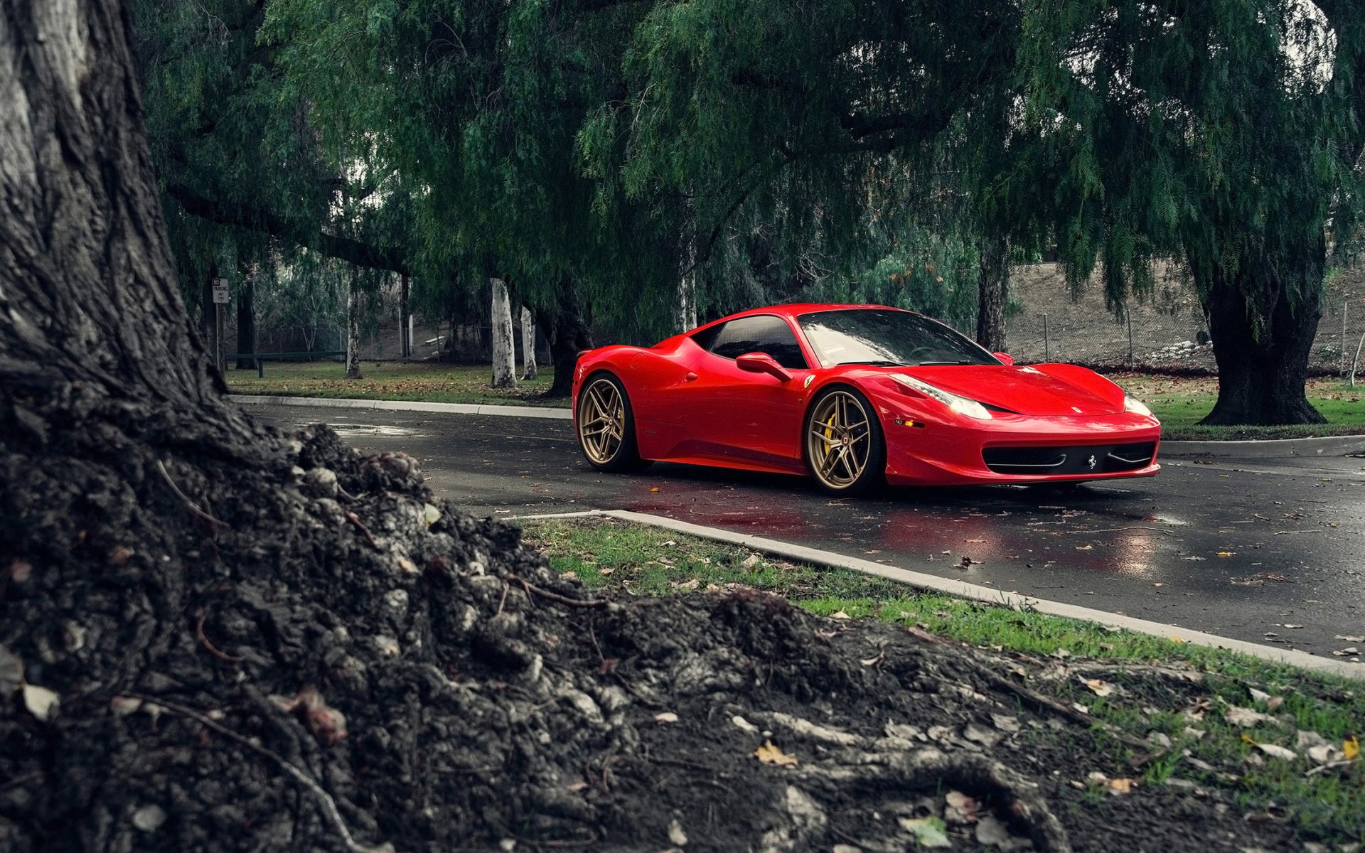 ferrari italia classen id tuning supercar rosso anteriore strada