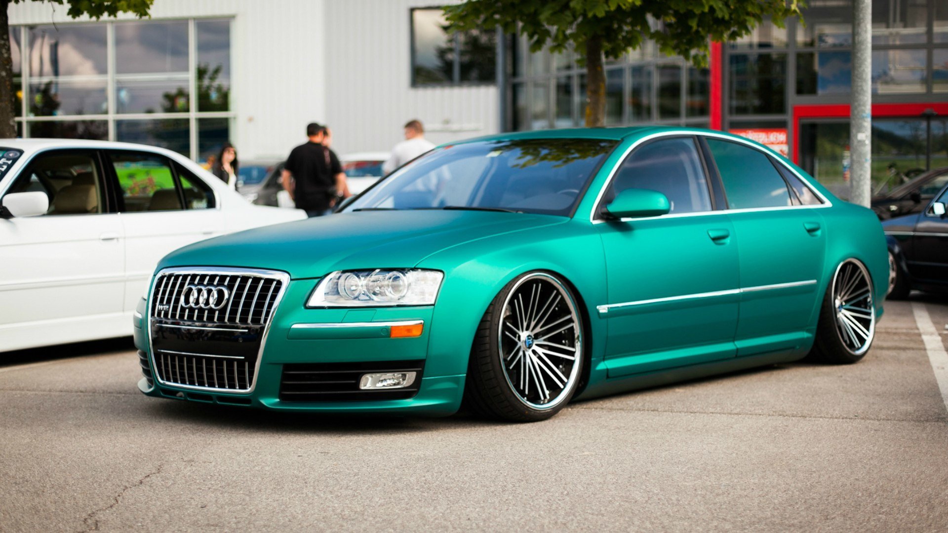 city street people car audi audi a8 wheels streets man cars wheels green