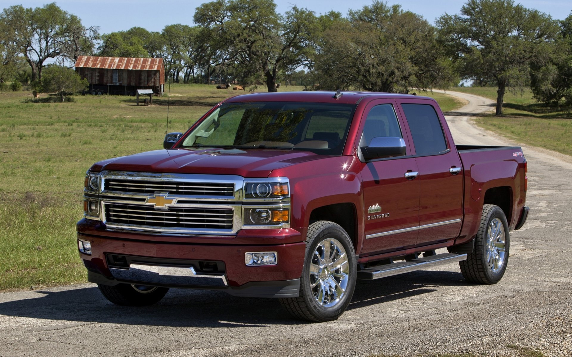 chevrolet silverado high country crew cab chevrolet silverado camioneta carretera fondo