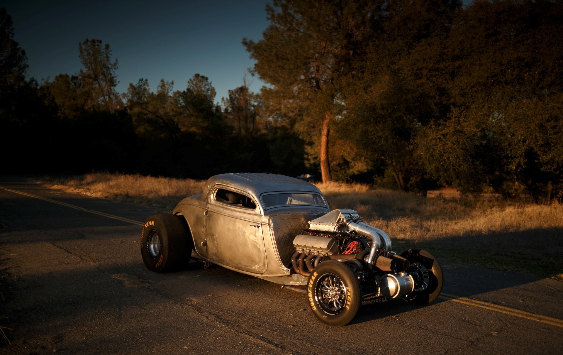 ford coupe 1934 twin turbo big block v8 hot rod drag car