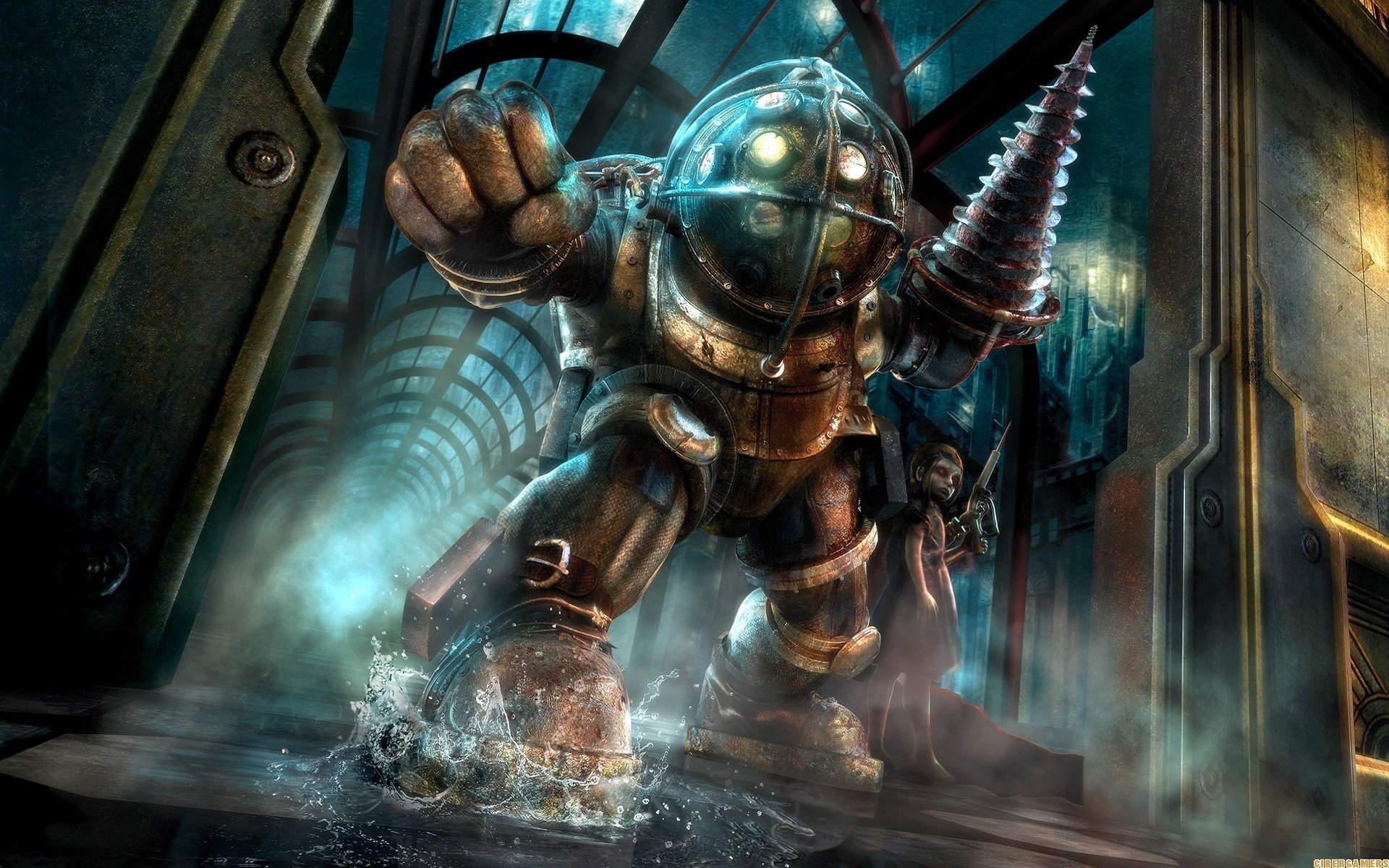 bioshock big daddy bioshock rapture rozkosz miasto ocean woda