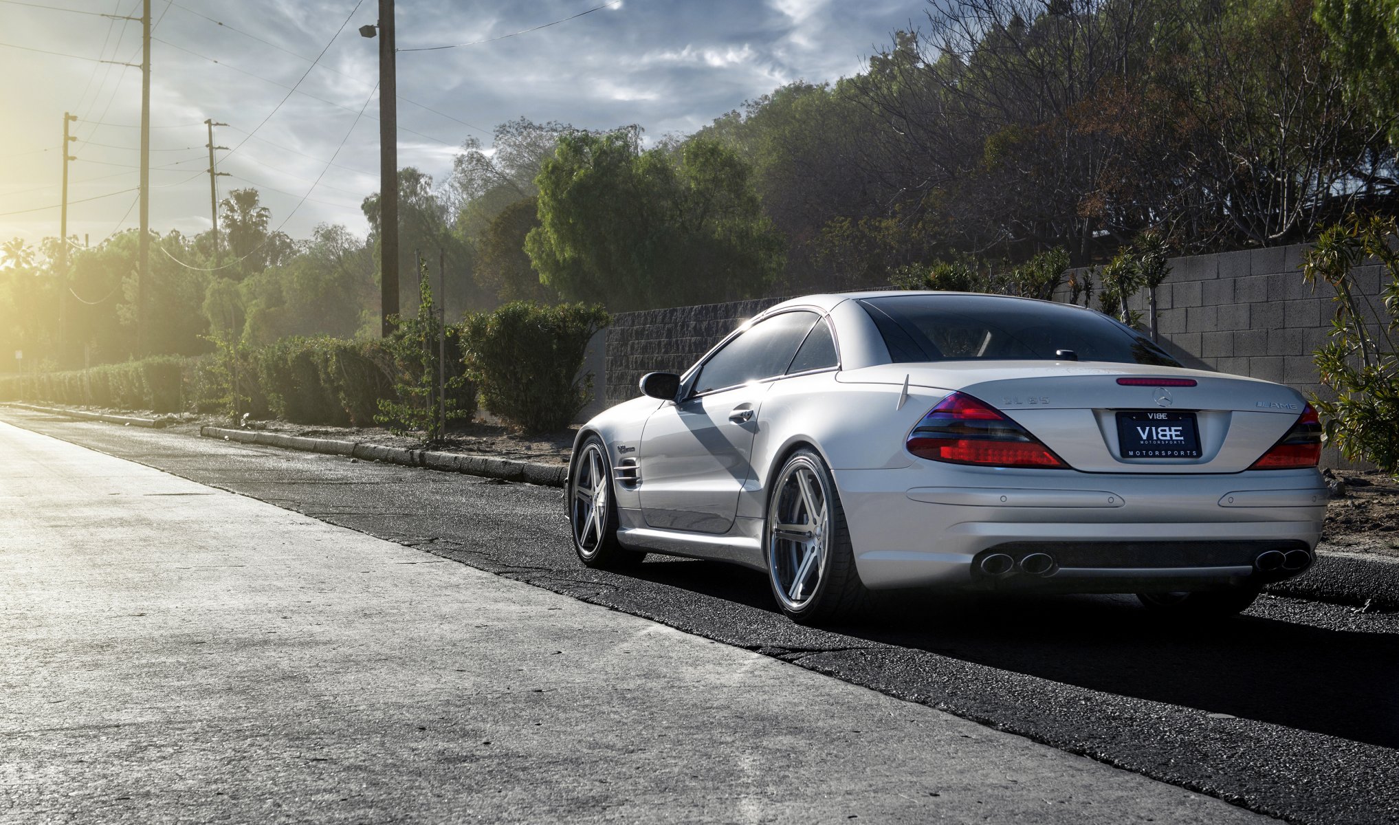 mercedes sl65 silver wheels mercedes benz metellick silver