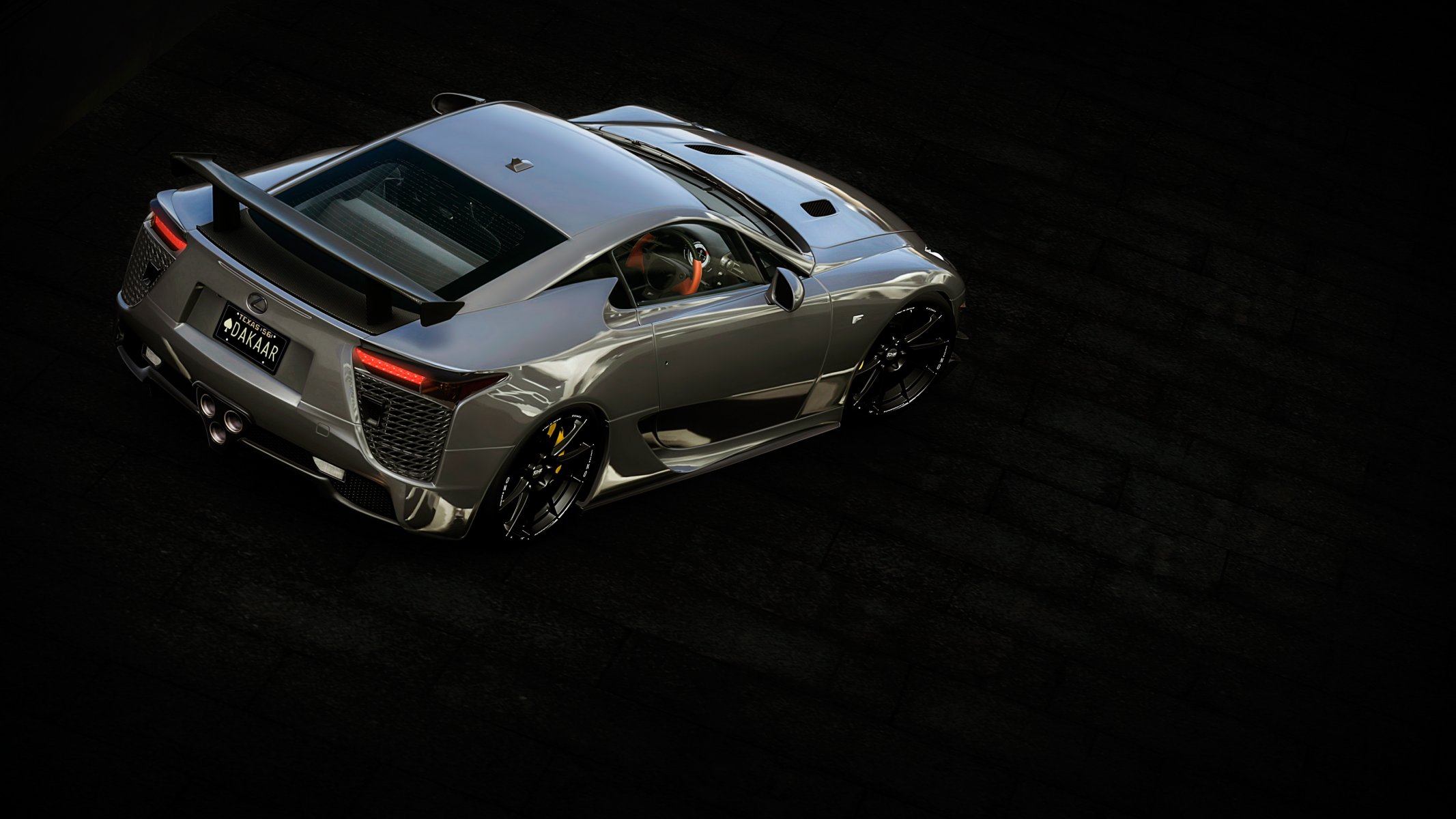 lexus lfa vista dall alto