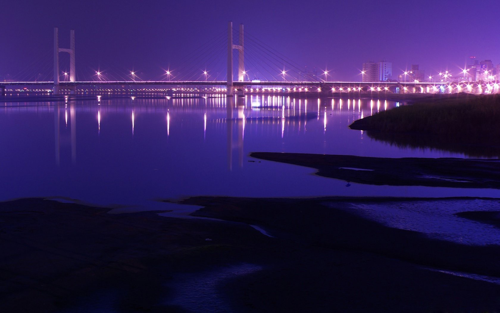 bridge chongyang taiwan china night light