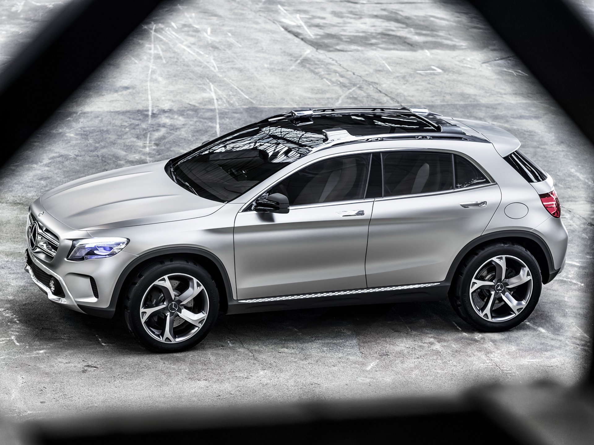 mercedes-benz gla concetto automobile argento mercedes