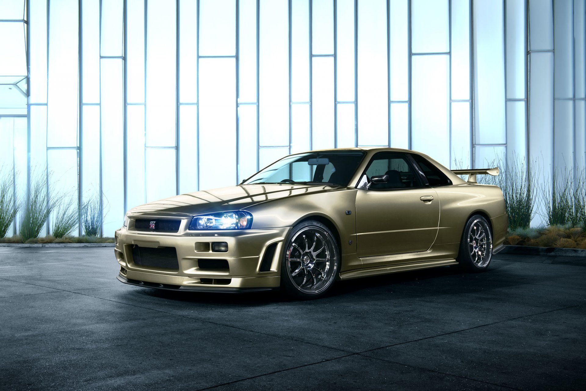 nissan skyline автомобиль r34 автообои