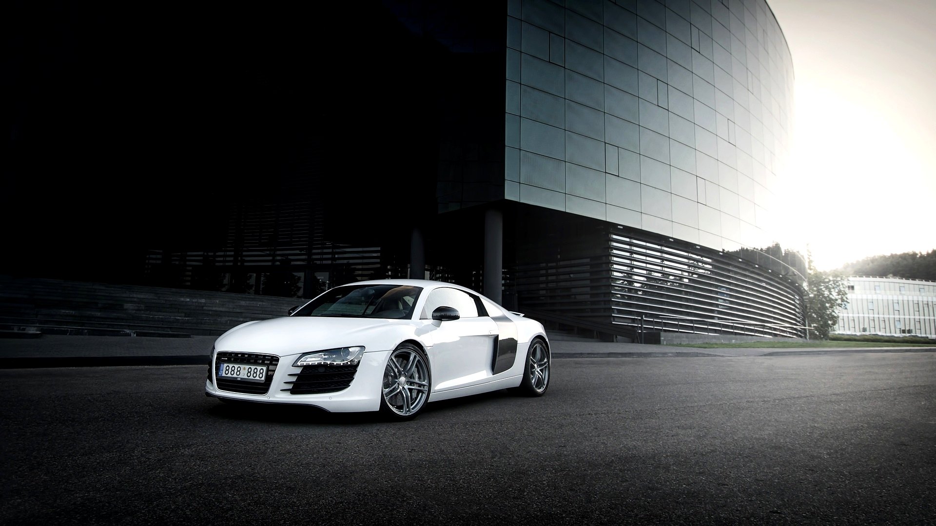 audi r8 blanco