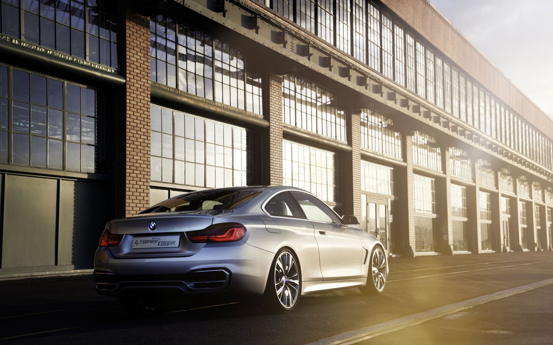 bmw 4er coupé konzept blendung licht gebäude boomer konzept silber