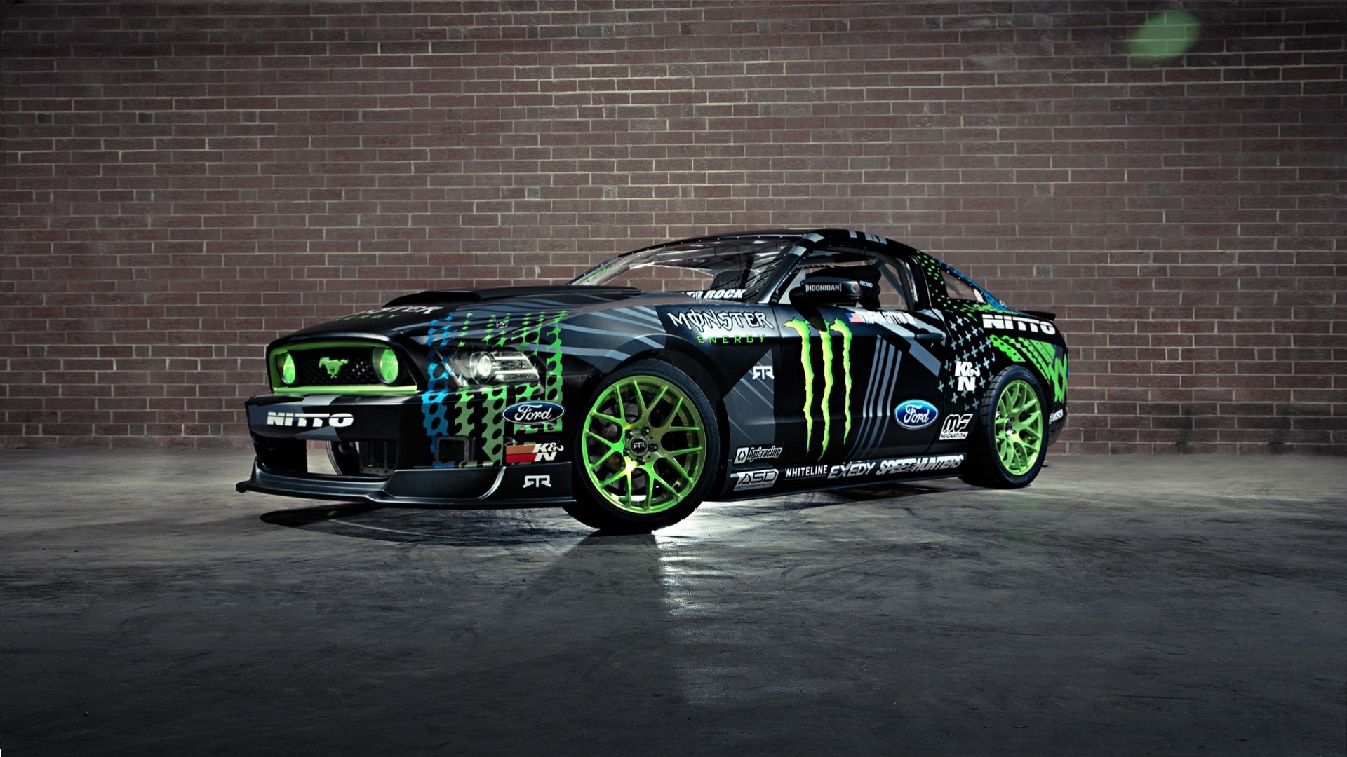 competition ford drift mustang monster energy black rtr sports car team