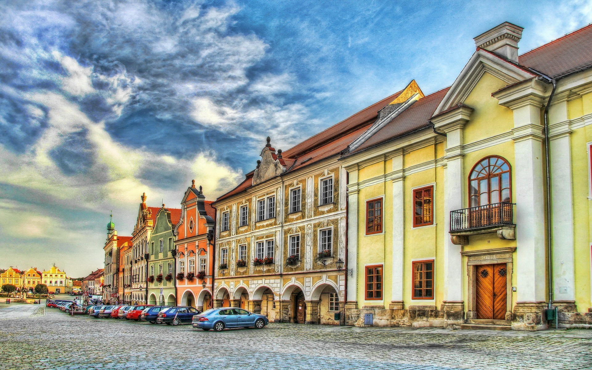 telc czechy domy hdr