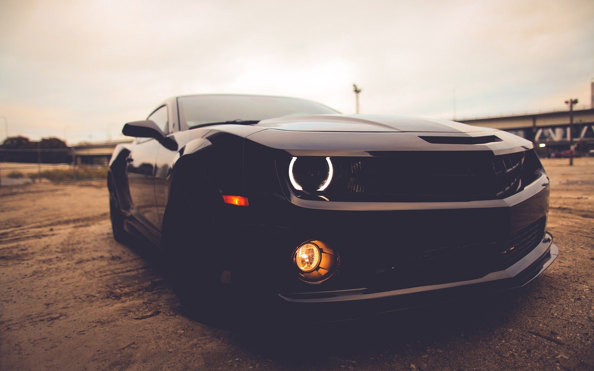 camaro chevrolet fari nero