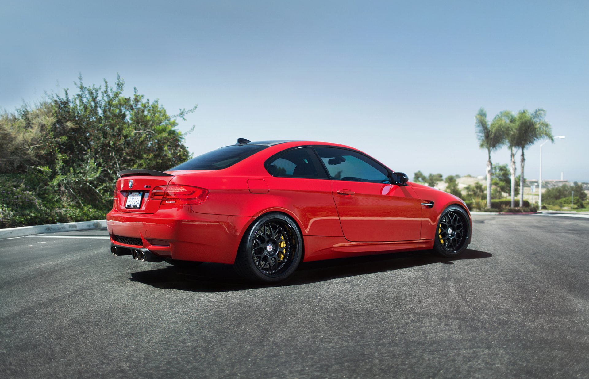 bmw e92 m3 rouge bmw rouge route