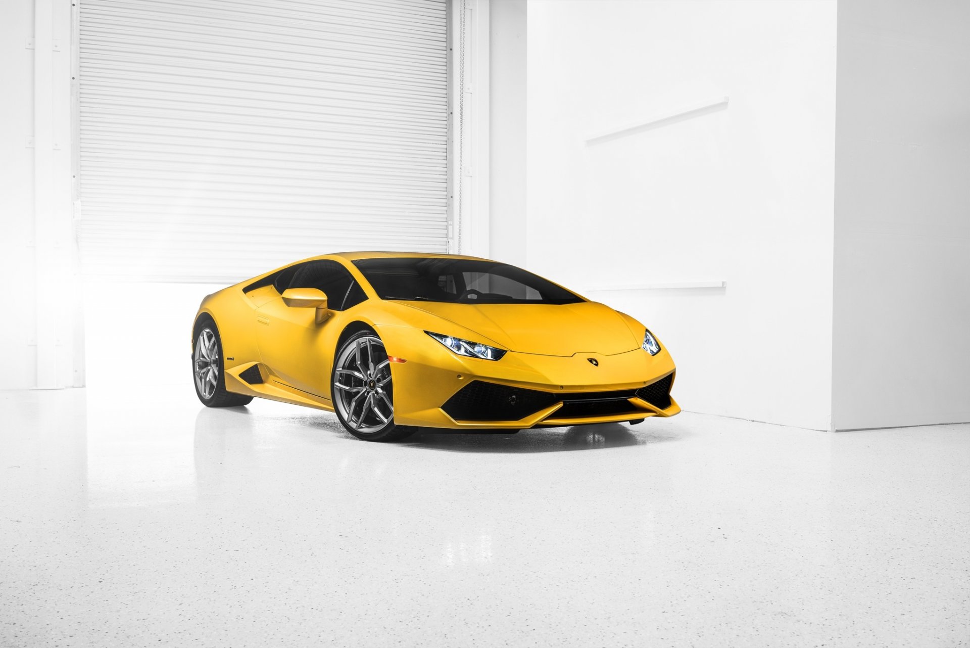 lamborghini uracan lp610-4 supercar 2014 jaune avant photo voiture