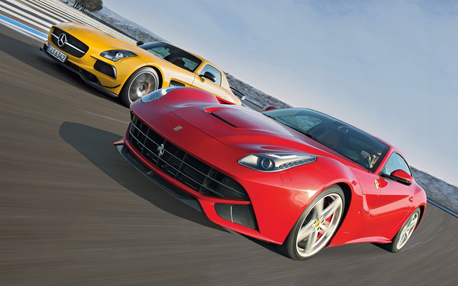 ferrari f12 berlinetta mercedes-benz sls amg ferrari mercedes supercars avant