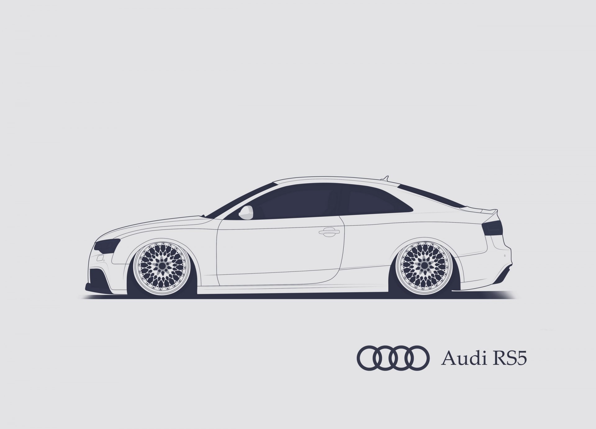 audi rs5 srcky diseño minimalista