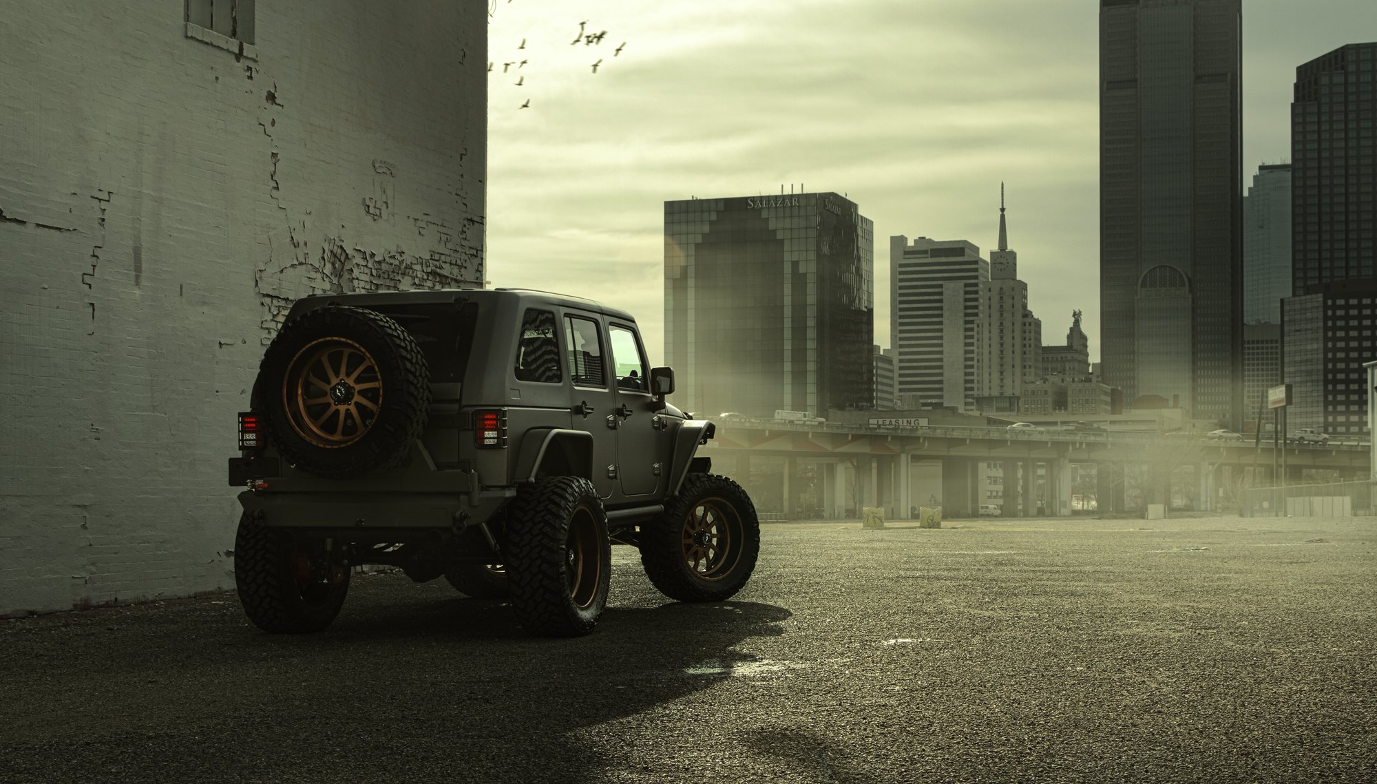 jeep wrangler nighthawk 2014 suv trasero ciudad