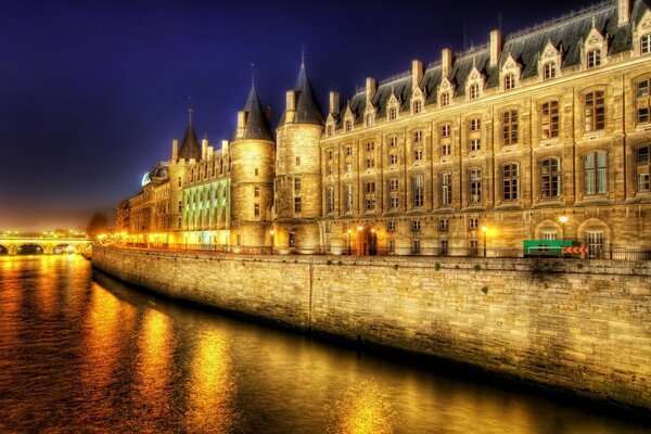 Nacht Paris traumhafte Landschaft