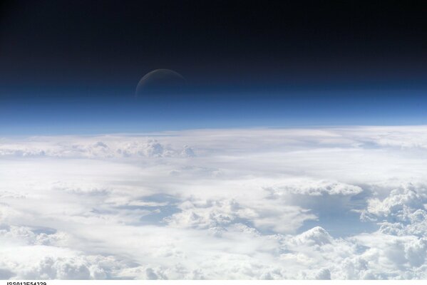 A view from space of clouds in the Earth s atmosphere