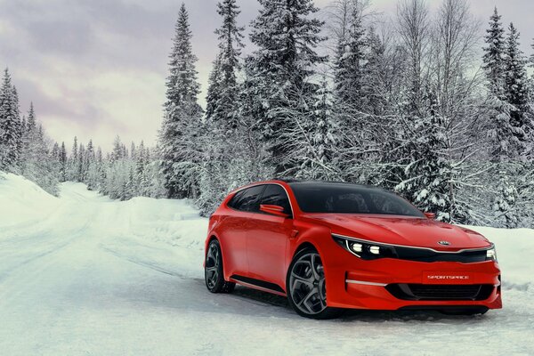 Kia sportspace. Rojo. 2015