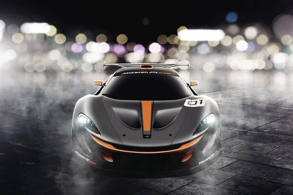 Voiture McLaren orange tuning