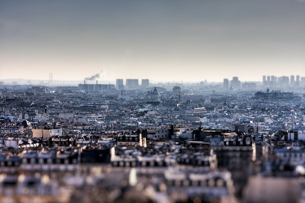 Eine ganze Stadt in einem Foto aufgenommen