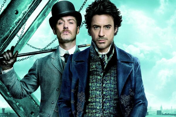 Robert Downey en la película de Sherlock Holmes