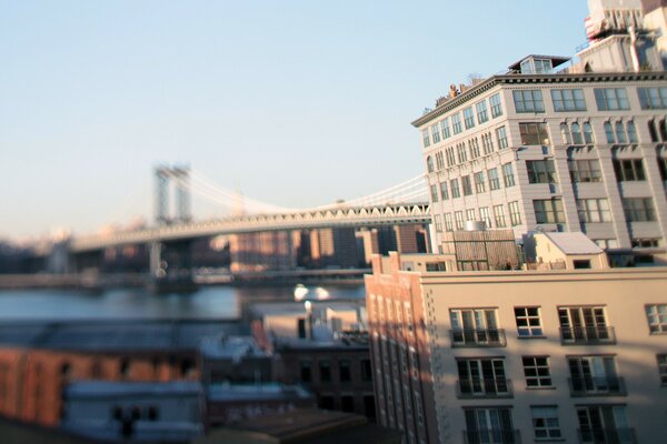 New York. Pont de Brooklyn. Jour