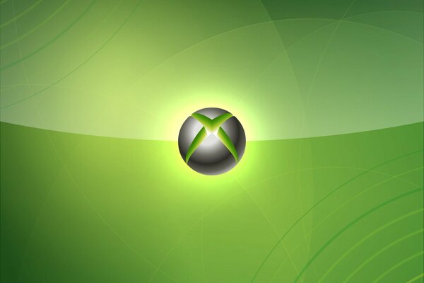 Logo XBox su sfondo verde con gradiente