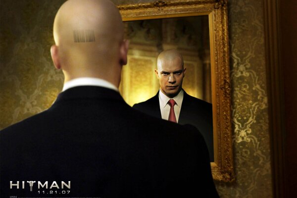 Película de Hitman reflexión en el espejo