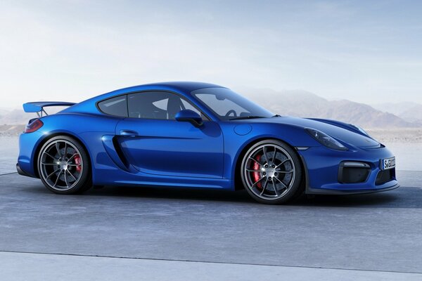 Azul porsche Cayman gt4 2015