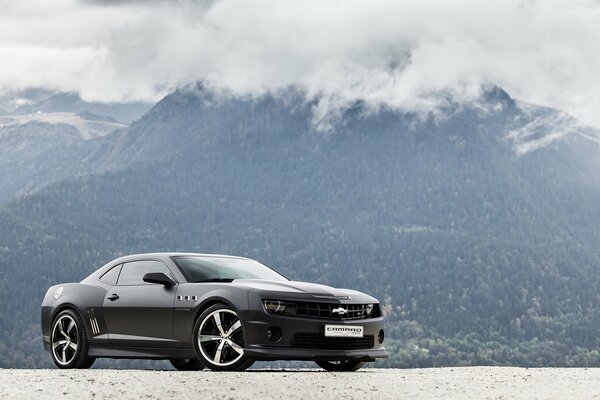 Camaro noir avec DISQUES de platine