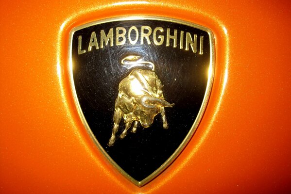 Lamborghini emblem, relief image of a bull